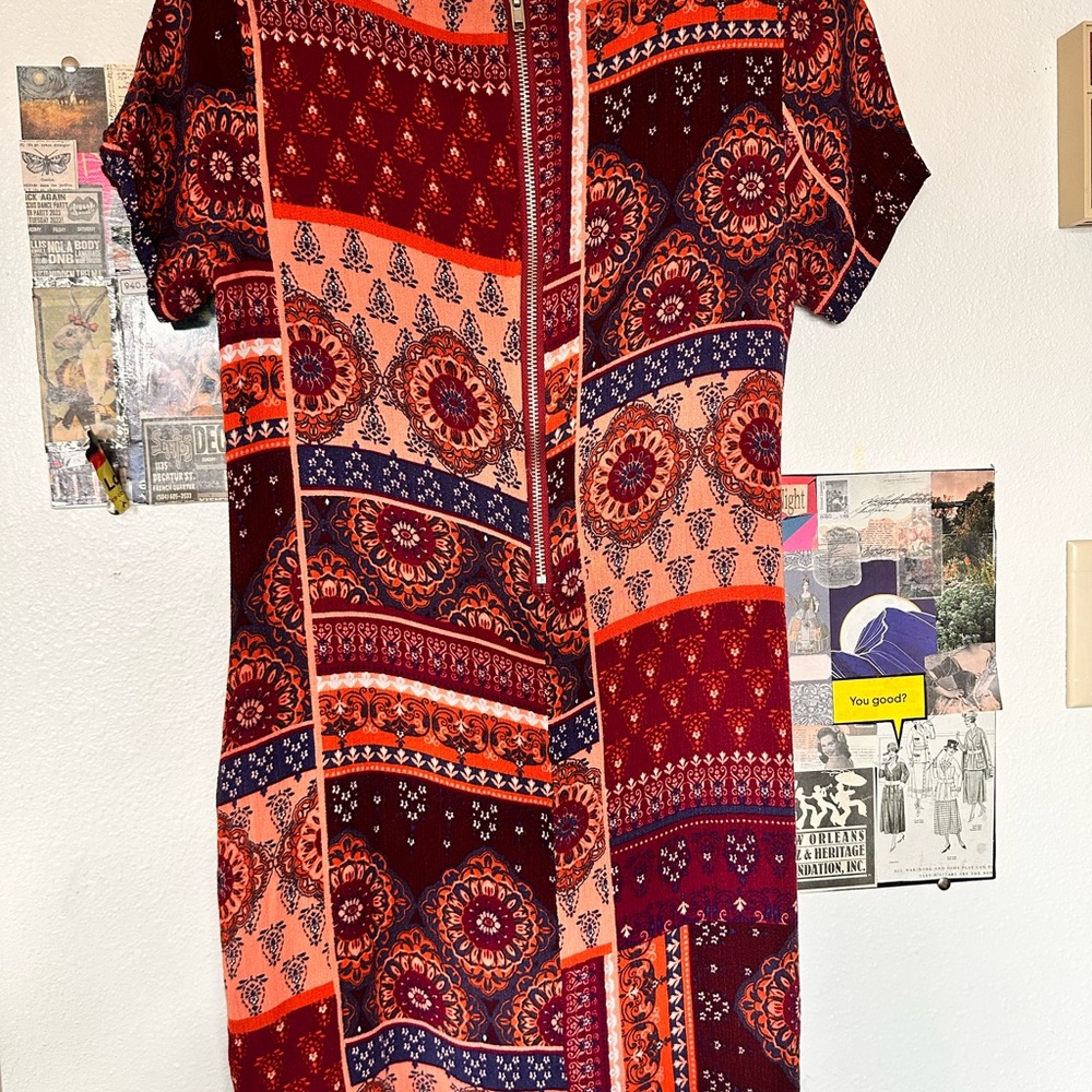 Patchwork Mini Dress - Picture 2 of 5